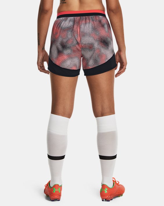 UA Challenger Pro Shorts mit Print für Damen, Red, pdpMainDesktop image number 1
